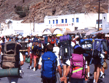 touristes campeurs